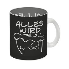 Alles wir KUHt Glas Tasse in