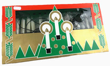 DDR Weihnachtsbeleuchtunng 16 Kerzen Lichterkette Glaskerzen Innen