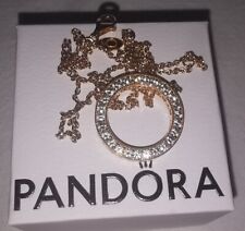 Original Pandora Kette Funkelnder Kreis Rosegold 46 cm 3 fach verstellbar Neu