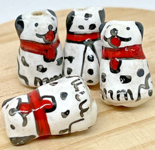 Porzellan Keramik Perlen Hund