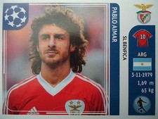 Panini 169 Pablo Aimar SL Benfica UEFA CL 2011/12