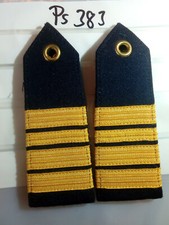 Polizei Schulterstücke WSP 4 Streifen 12 + 9mm 1 Paar (ps383)