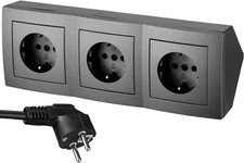 3-fach Aufbau Steckdosenleiste