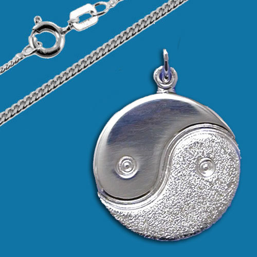 Anhänger yin yang mit - yin,