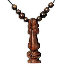 Halskette Anhänger Holz Maori