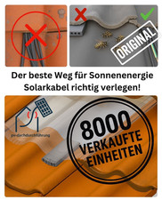 PV Kabeldurchführung Solarziegel Ziegeldach Solarkabel MC4 Stecker Lüfterziegel