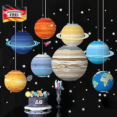 Papierlaternen planeten deko - papierlaternen,