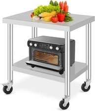 Edelstahltisch mit Rollen