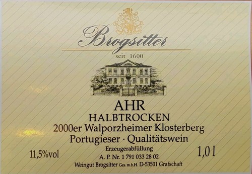 Weinetikett 2000er portugieser - weinetikett,