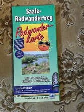 Alte Radwanderkarte: Saale-Radwanderweg