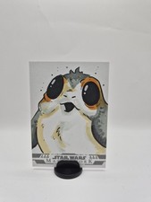 Topps Star Wars Masterwork 2024 Sketch Card Porg From J.Hammond