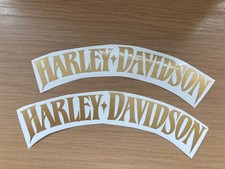 Harley-Davidson Gold Tank Aufkleber Sticker Kit_200x30 mm