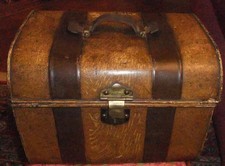 antike Metalltruhe Koffer