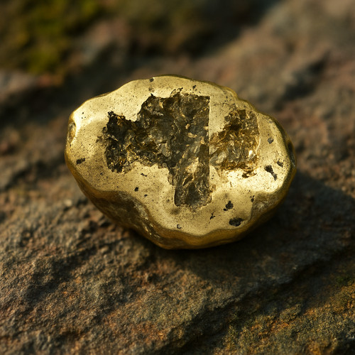 Quarz geode golden - quarz, "golden"