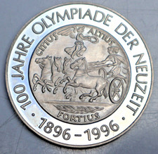 MEDAILLE: 100 JAHRE OLYMPIADE DER NEUZEIT - DE COUBERRT, Cu-Ni, PP, TOP, S52