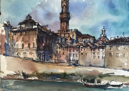 Aquarell hansjörg wagner - aquarell,