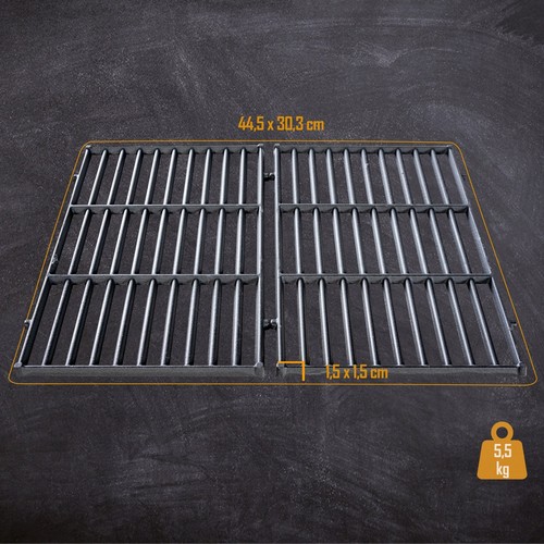 Grillrost set aus gusseisen - grillrost,
