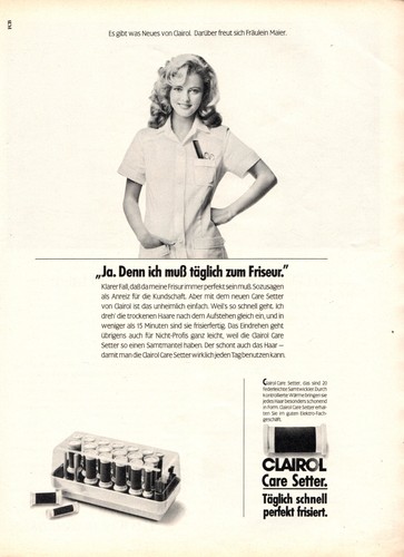 Clairol reklame werbeanzeige - clairol,