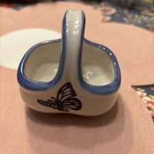 Orginal Bunzlauer Keramik  Mini Korb Dekoration Schmuck Handarbeit