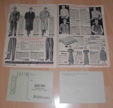 dachbodenfund mode stoffe original katalog alt witt weiden 1938 preisliste rar