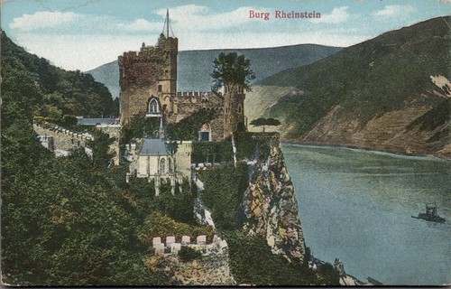 Burg rheinstein stempel - rheinstein,,