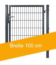 Gartentor Edelstahl-Klinke Tor Gartentür Doppelstabmattenzaun Zauntor Zauntür