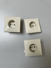 Jung Tip 90 Steckdose, Abdeckung, Creme Weiß, Retro, 1970er Jahre