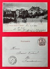 Mondschein AK DRESDEN Weisser Hirsch 1901 Villa Berta, Villa Alke   ( 159977