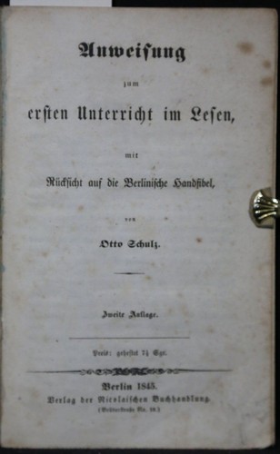 Anweisung zum ersten