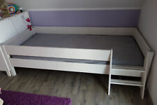 PAIDI Pinetta LIEGE Bett Leiter weiß Matratze Lattenrost