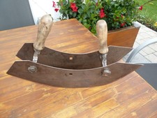 Antikes großes Wiegemesser, Kräutermesser mit Doppelklinge