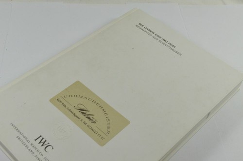 Iwc katalog rar 2004 ohne - iwc,