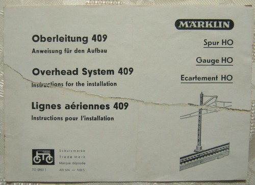 Märklin anweisung für - mÄrklin,