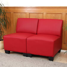B-Ware Modular 2-Sitzer Sofa Couch Moncalieri rot, ohne Armlehnen