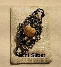 Jagdschmuck: Silberbrosche mit