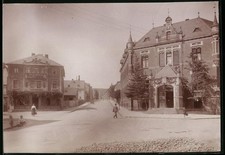 Ansicht Olbernhau i. Erzg., Blick in die Zöblitzer Straße mit dem Amtsgericht,  