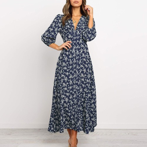 Damen boho ausschnitt floral - damen,