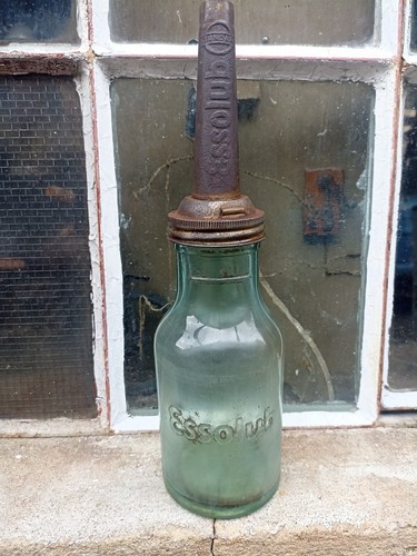 Orginal glas ölflasche esso - glas,