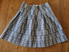 LM LuLu Paris Damen Rock Blau/Gold Gr.S Stretch Sehr Schön