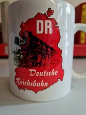 Deutsche Reichsbahn Kaffeebecher, DDR, Ostalgie, Karte