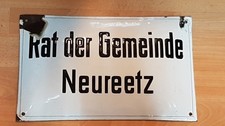 Altes DDR Emaille Schild Rat