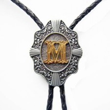 Western Bolo Tie mit Buchstabe