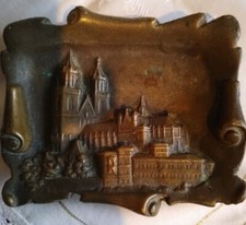 Antiker Aschenbecher Zinkguß