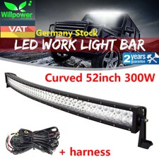 Gewölbt 52 Zoll 300W LED Light Bar Arbeitsscheinwerfer 12V Offroad Offroad SUV