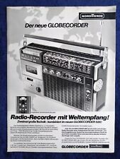 Nordmende Globetrotter 686 Radiorecorder, originale Werbung aus 1978