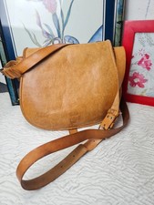 Leder vintage Crossbag Braun