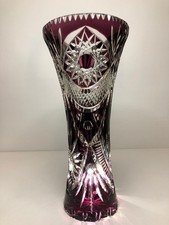 Vintage Vase Bleikristall Lila