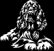 Cocker spaniel aufkleber - spaniel,