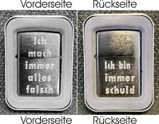 Zippo MACH IMMER ALLES FALSCH
