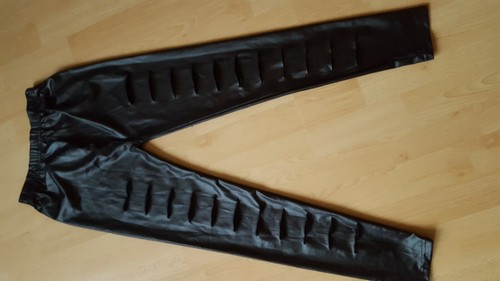 Glanz leggings mit rissen - mit,